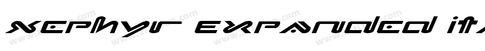 Xephyr Expanded Italic字体转换